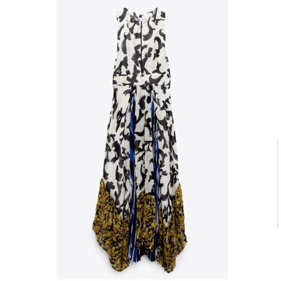 Zara Printed Dress Limited Edition Size Large - Picture 12 of 13